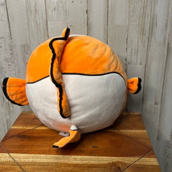 Disney Squishmallow Nemo Plush 10" Finding Nemo Clownfish Toy - Picture 3 of 6